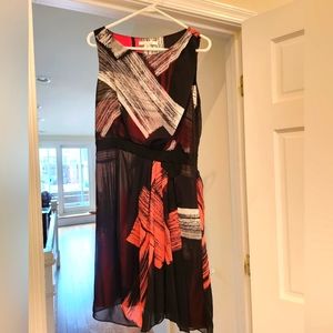 Max & cleo, size 12, sheer overlay, cocktail dress